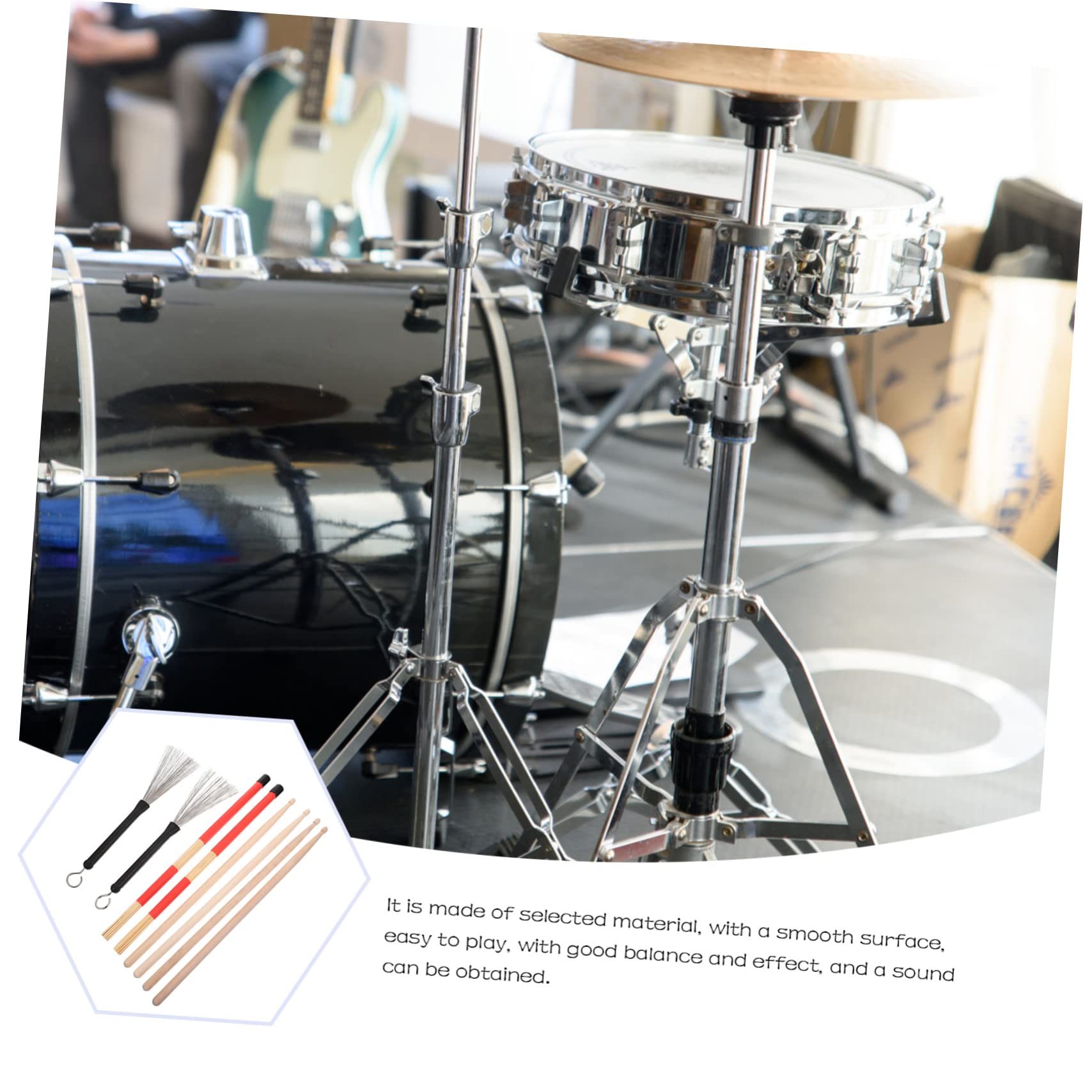 Totority Drumsticks Drum Kit Accessory Practical Drumstick Storage Pouch Design Elegant Texture