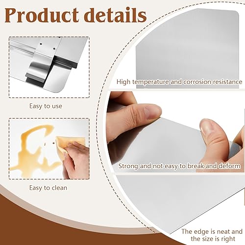 Miniatura 3 de Protector de salpicaduras de acero inoxidable para freidora comercial, 20-12 pulgadas de ancho x 18 pulgadas de alto, herramienta de salpicaduras