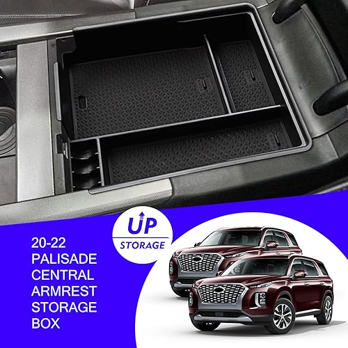 Miniatura 2 de Bandeja organizadora de consola central Palisade 2022 para Hyundai Palisade 2022-2020, caja de almacenamiento para reposabrazos Hyundai Palisade