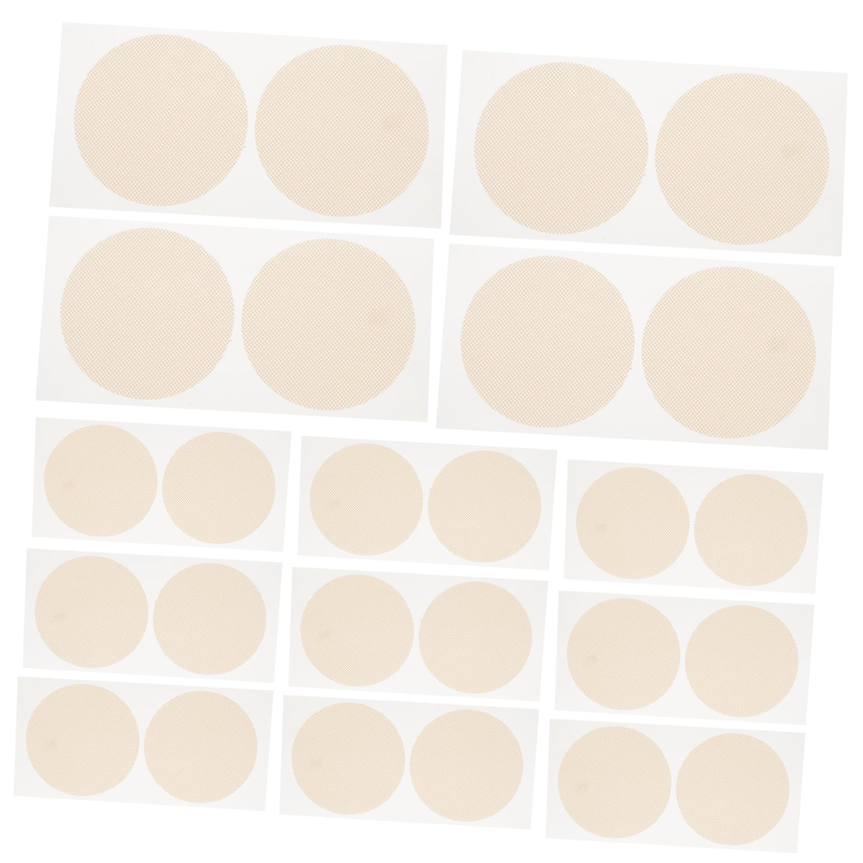 BESPORTBLE 20Pairs Ultra Thin Adhesive Stickers for Running Sports Invisible Protectors for All Skin Types Comfortable Reusable Patch for Long Distance Beige