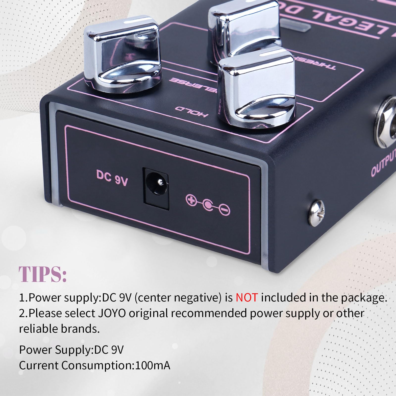 JOYO Noise Gate Pedal Noise Suppressor Guitar Pedal