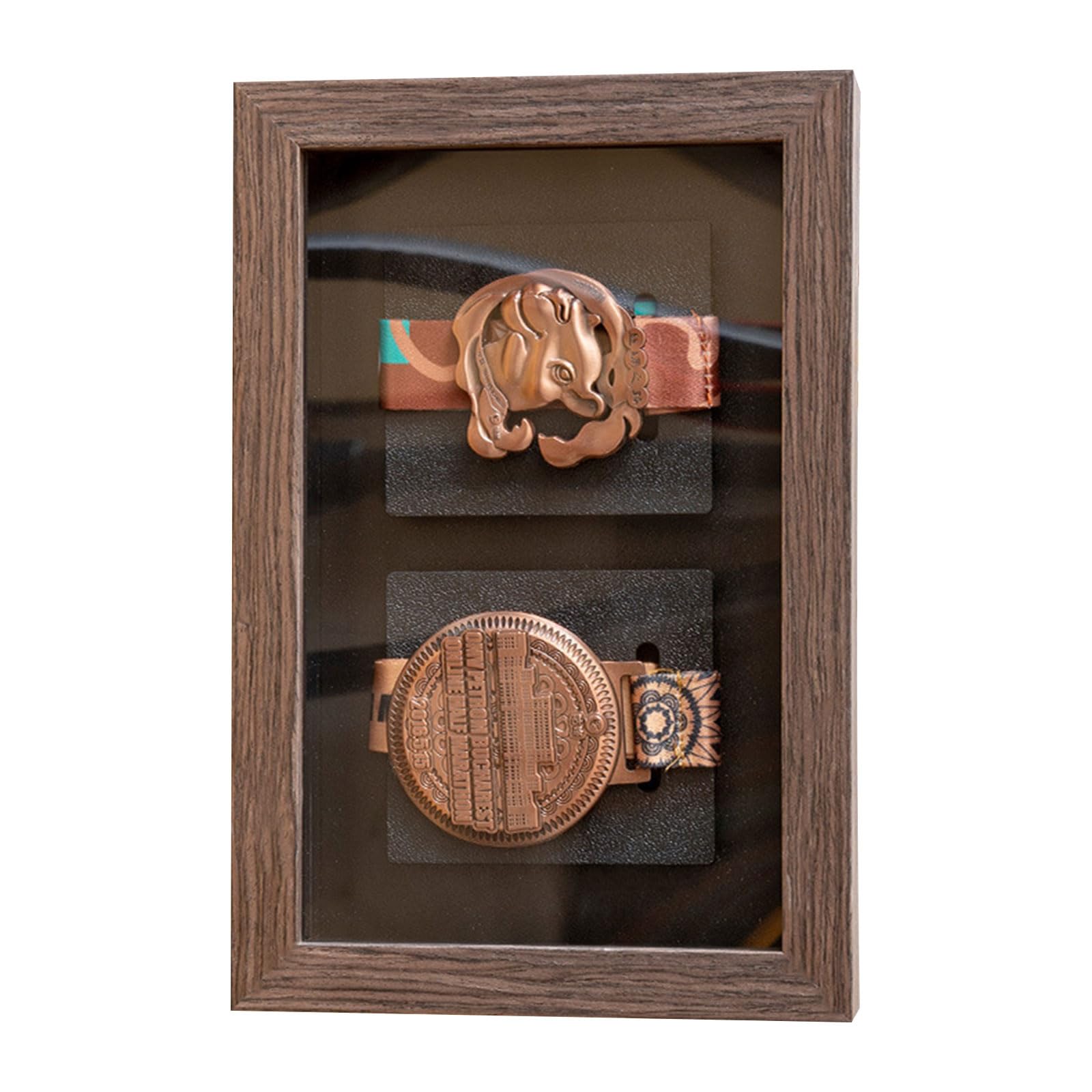 Achievement Holder Frame with Roomy Design Fits Numerous Badges for Proud Exhibition in Living Space Sports Relics Display