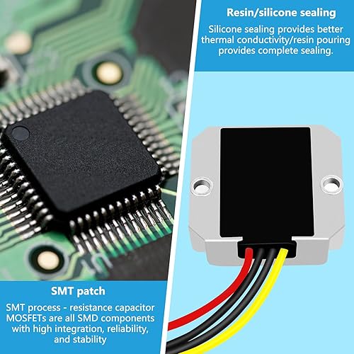 Miniatura 5 de DC-DC 12V 24V 36V (9V-40Vestabilizado a 24V 6A 144W Convertidor de potencia, regulador de voltaje, refuerzo, módulo de potencia impermeable y