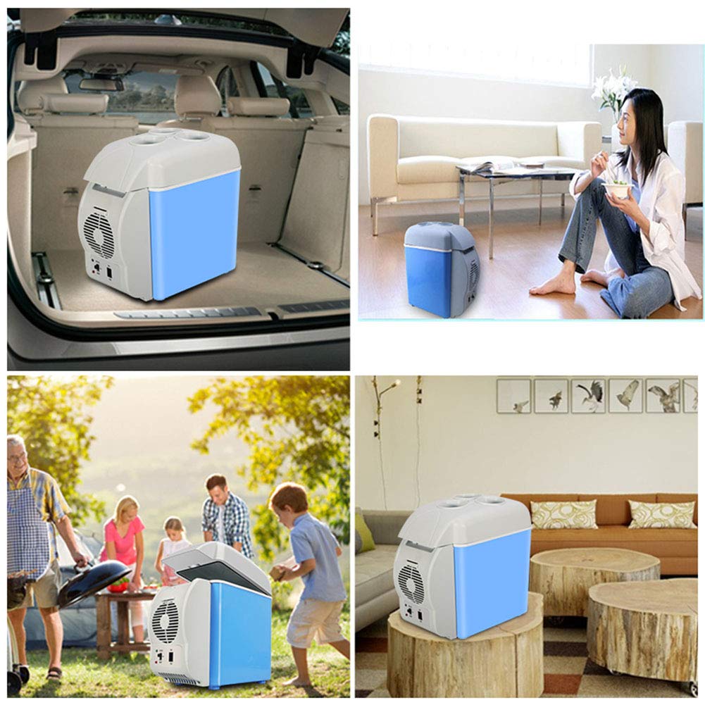 fridge Mini Nevera, neveras para Coche 12v, refrigerador de eléctrico Ahorro de energía portatiles pequeñas (7.5L)
