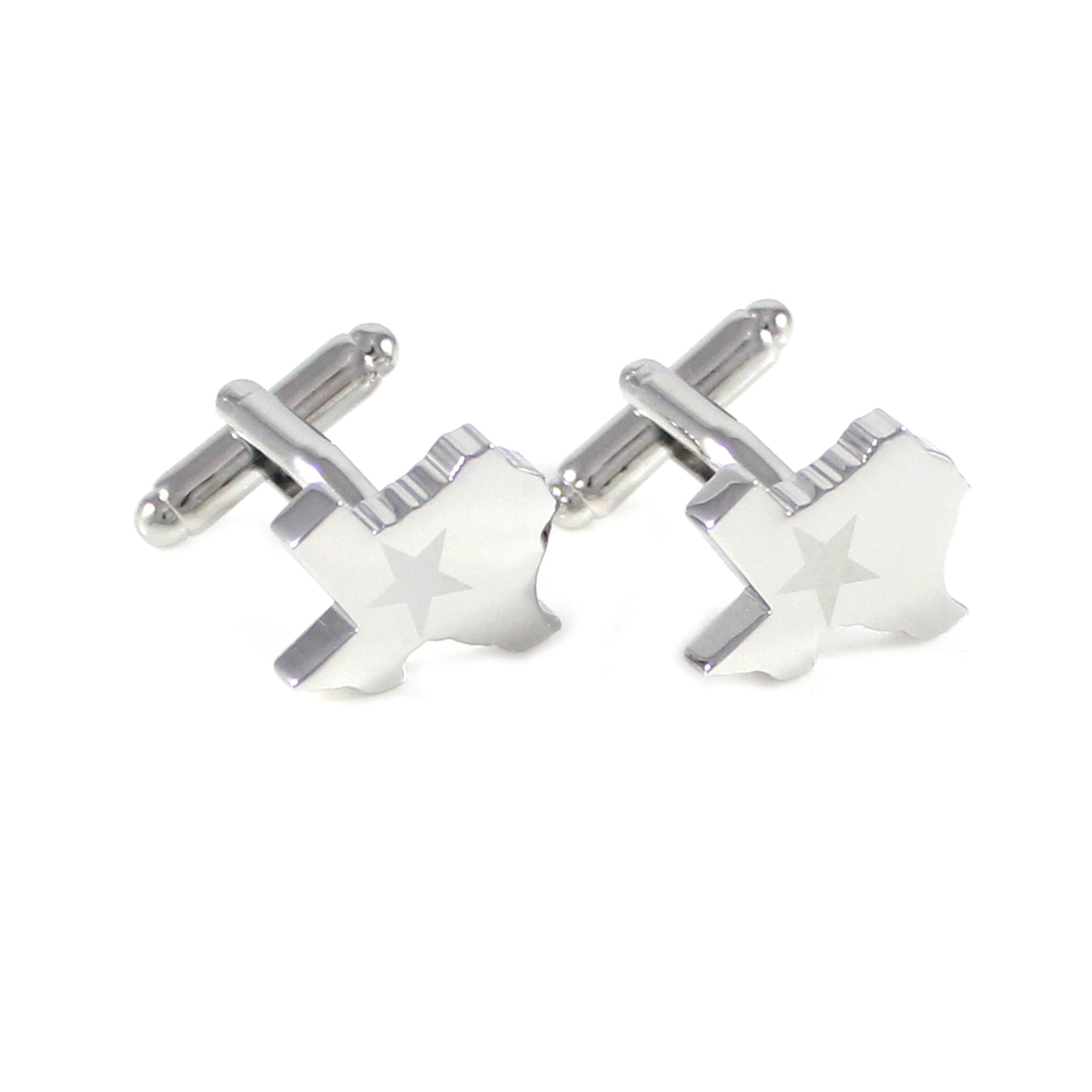 Texas State Map Cuff Links Lapel Pin Texas Flag Men Novelty Cufflinks