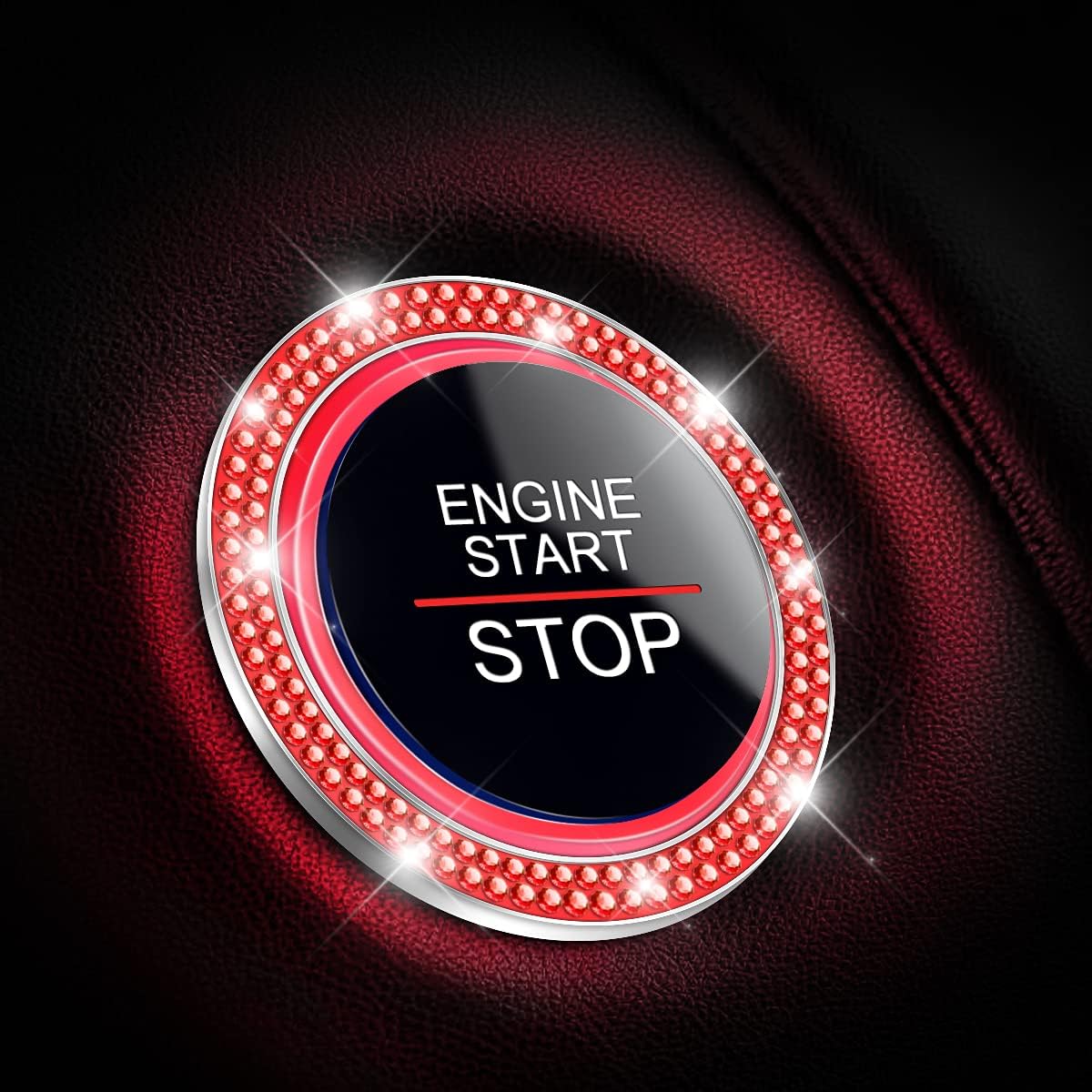 Crystal Push-Start Button Ring (2-Pack)