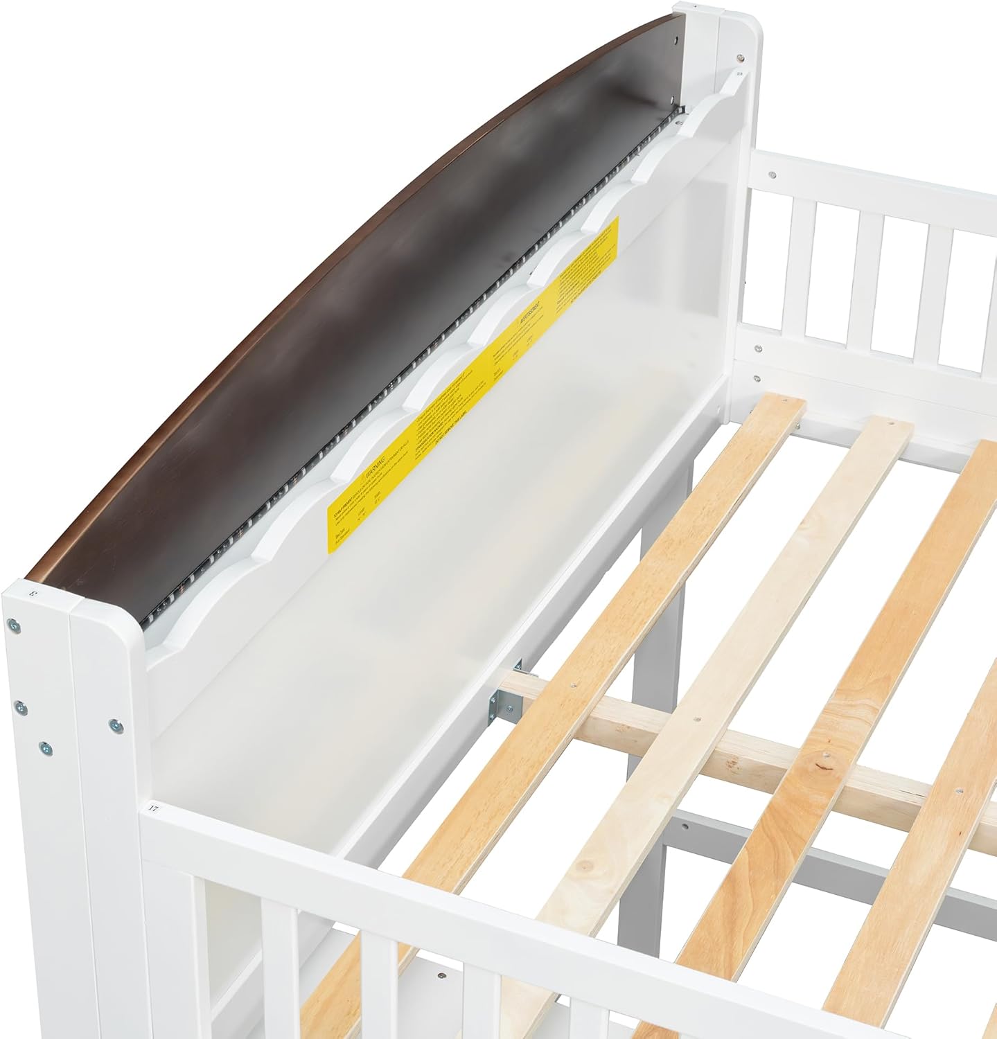 Full Size Loft Bed with Storage Cabinet and Wardrobe, Wood Loft Bed Frame with LED Lights for Teens Adults, Full Loft Bed with Stairs and Shelves, Space-Saving, No Box Spring Needed, White