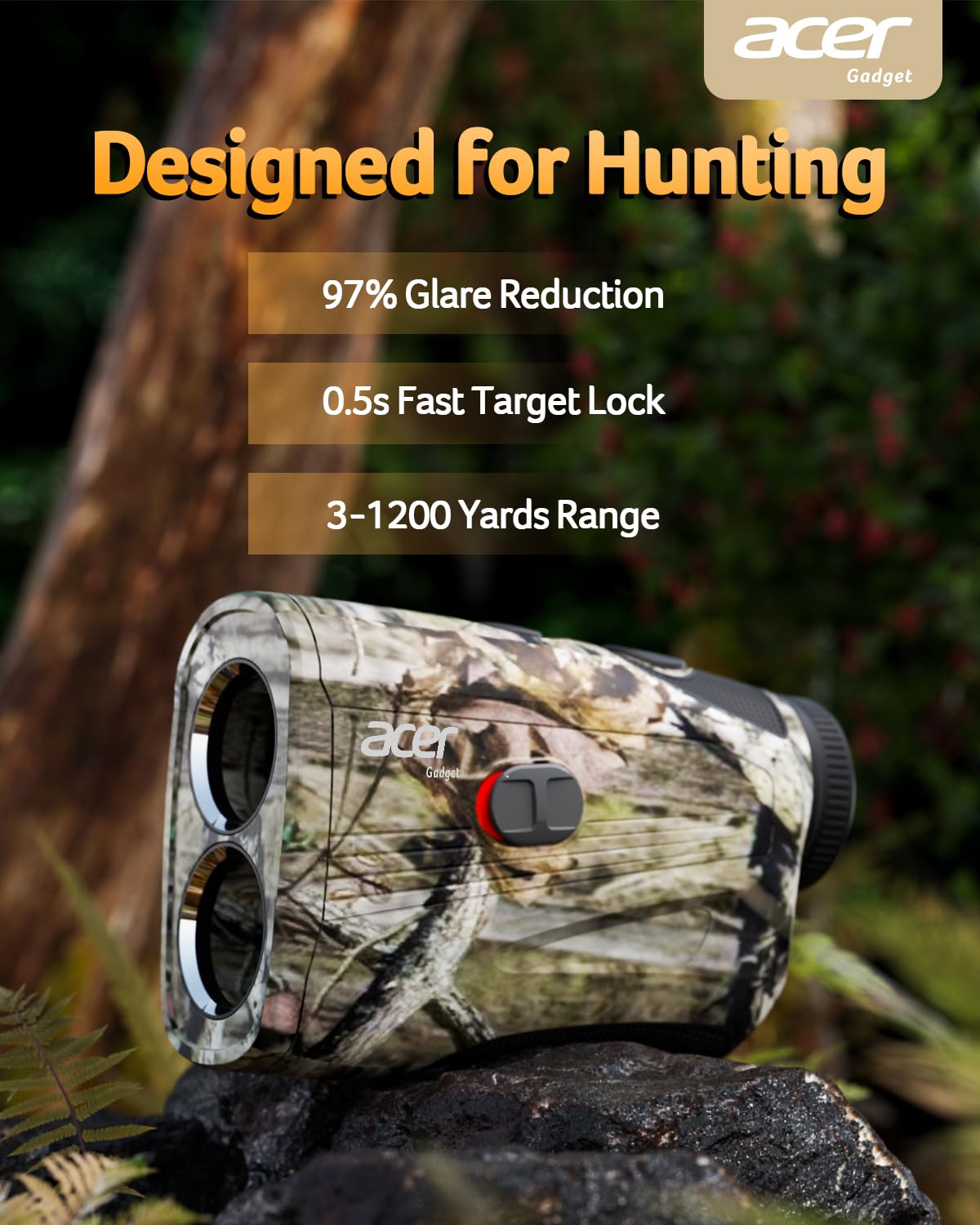Acer Télémètre laser pour la chasse – 1000 yards