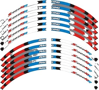 Stripe Tape for B&MW S1000RR S R for RR S1000 1000 2012 2022 2023 Wheel Stickers Motorcycle Accessories Reflective 17 Tires Rim Taps Decal Hub Decal