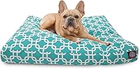 Vista 31 de Majestic Pet Cama para perros de espuma viscoelástica triturada, tamaño mediano con funda extraíble lavable, cama ortopédica rectangular