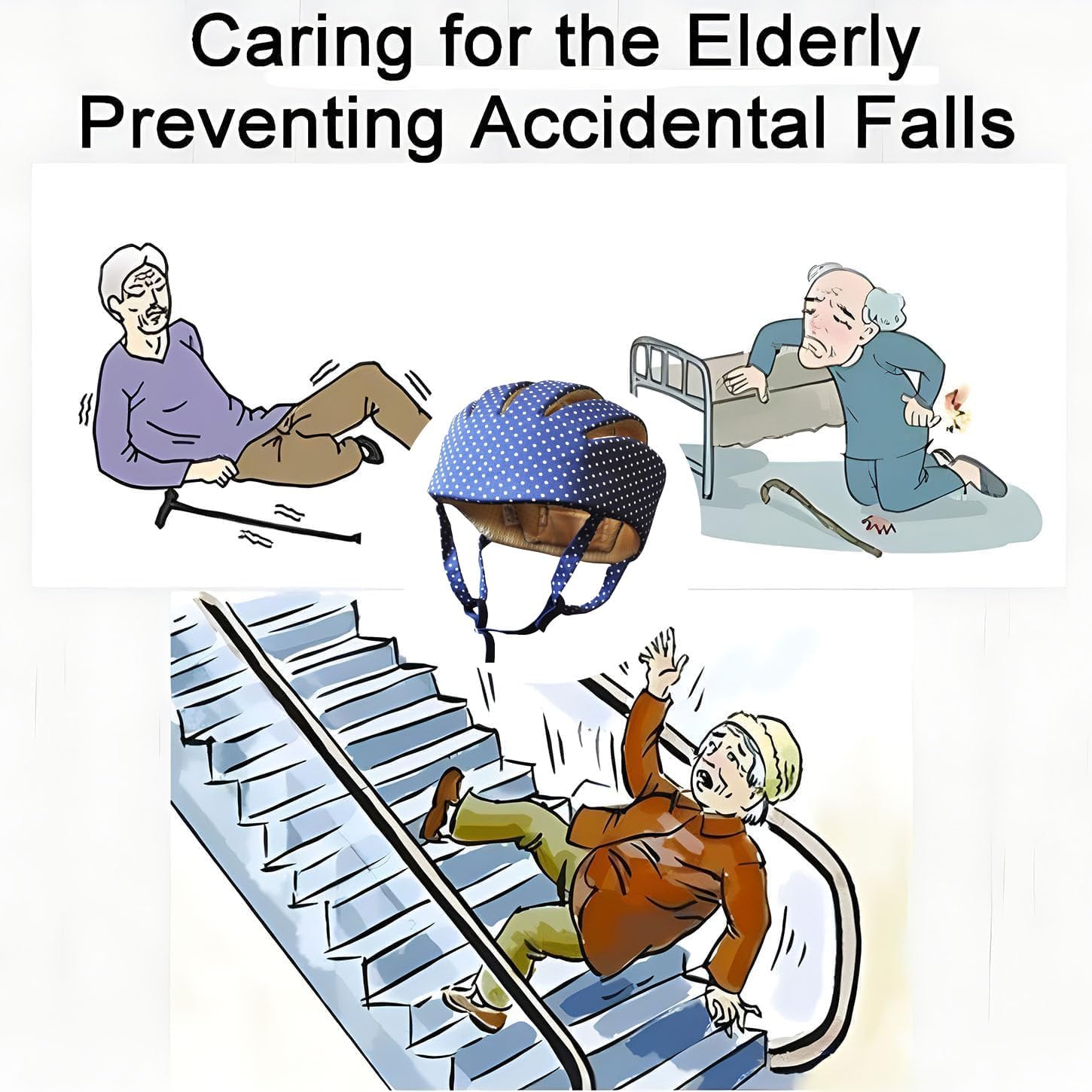 Protective Helmet for Special Needs Helmet, Elderly Fall Prevention Devices，Protective Hats, Adjustable Head Circumference Soft Helmet with Soft Lining Thickened and Breathable