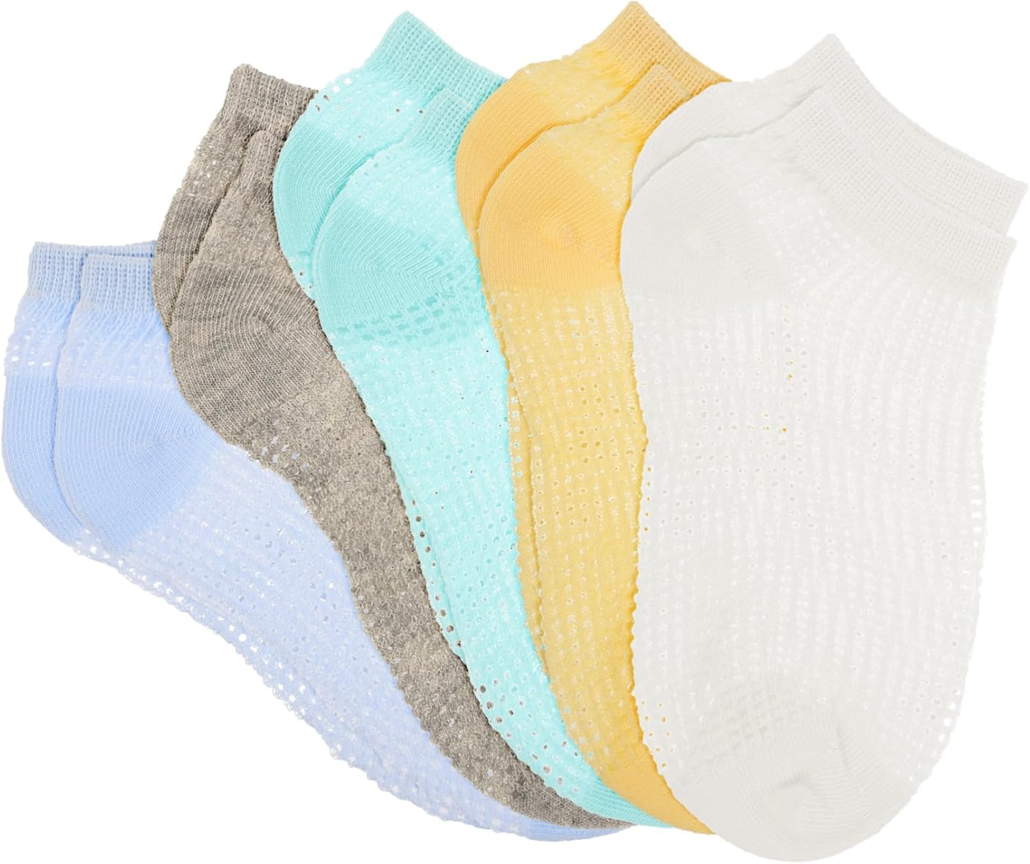 CALLARON 5 Pairs Summer Socks No Show Socks Ankle for Child Breathable Low Cut