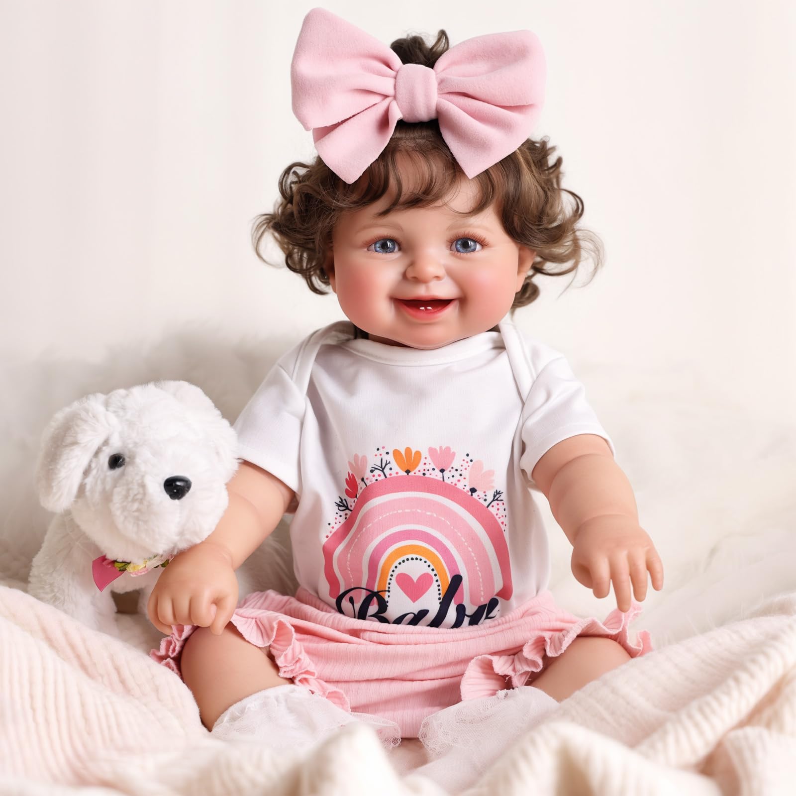 Poupée Reborn Fille BABESIDE – 20 Pouces – Corps En Tissu Doux – Réaliste – Avec Vêtements Et Certificat – Cadeau 3+