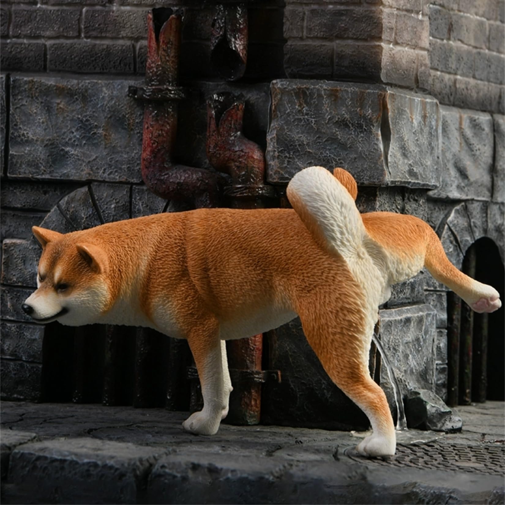 Amazon.co.jp: JXK 1:6 サイズ 柴犬 シバイヌ 滑稽 犬 動物 リアル