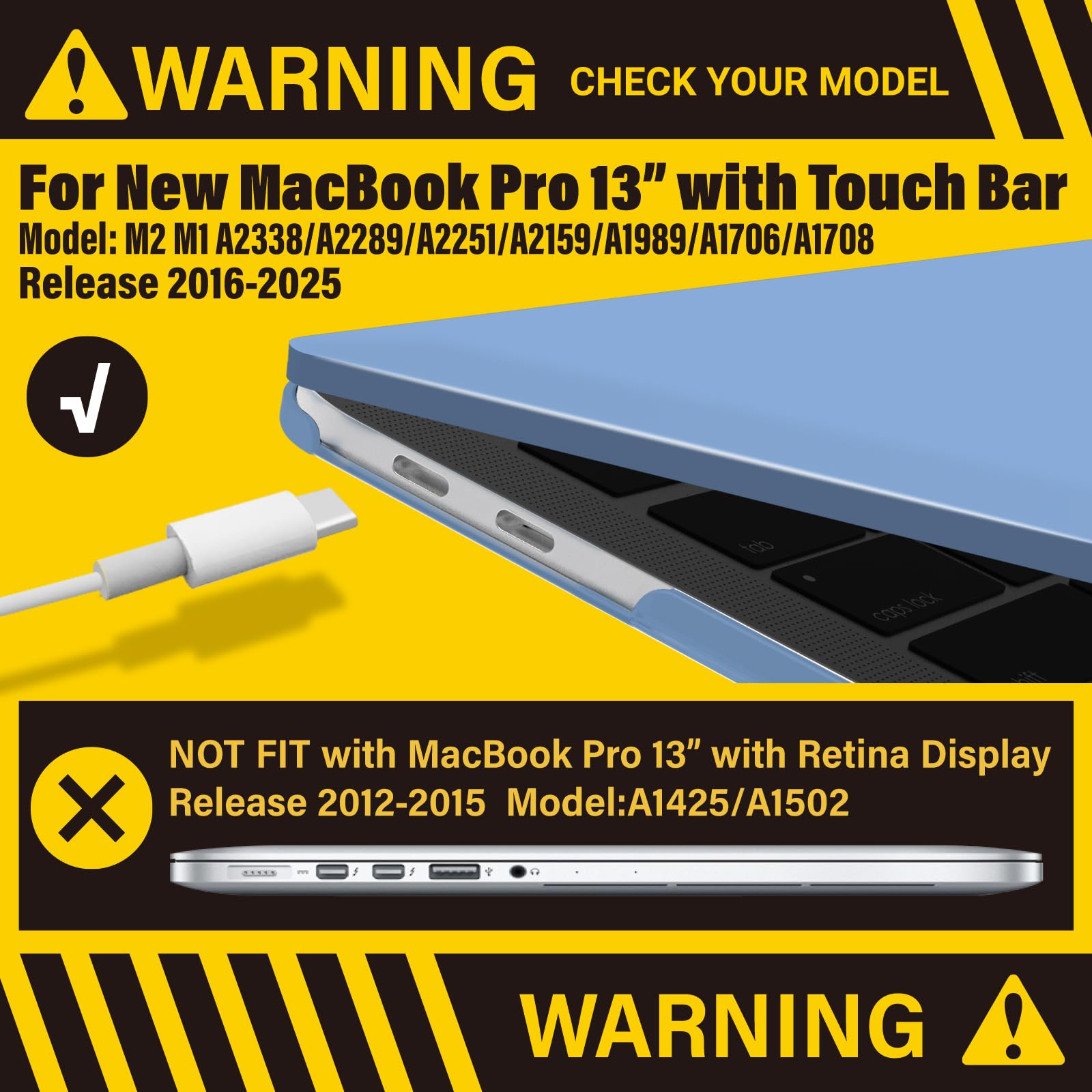 Amazon.com: IBENZER Compatible with 2025 2024 M2 MacBook Pro 13