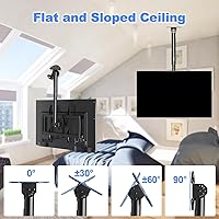 Vista 5 de Heavy Duty Adjustable TVs Wall Mount for 32-70 Inch Flat Screens Easy Installation Cable Organiser Included Quick Install Metal Bracket