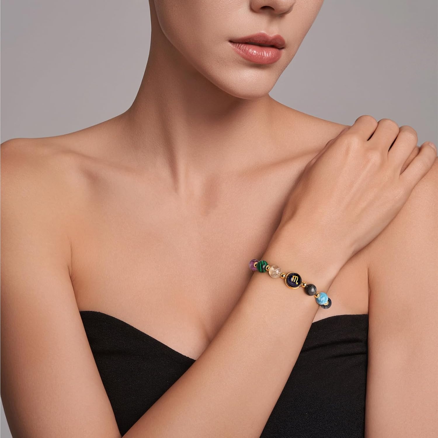 Zodiac Crystal Bracelets for Women 12 Constellations Healing Crystal Beads Bracelet Birthday Natural Stone Zodiac Gifts Horoscope Spiritual Bracelet - Image 6