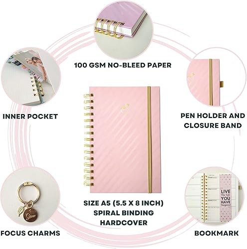 Miniatura 2 de Planificador semanal Life & Apples, planificador de objetivos para la productividad, gestión del tiempo y enfoque, organizador de tareas, diario de