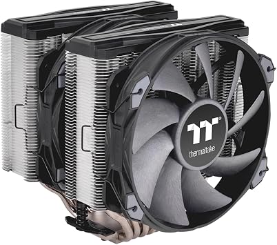 Thermaltake TOUGHAIR 710 250W TDP CPU Cooler, Intel LGA 1851/1700/1200, AMD AM5/AM4, Dual-Tower Dual Fan Design, Copper Base with 7 Heat Pipes, CL-P110-CA14GM-A