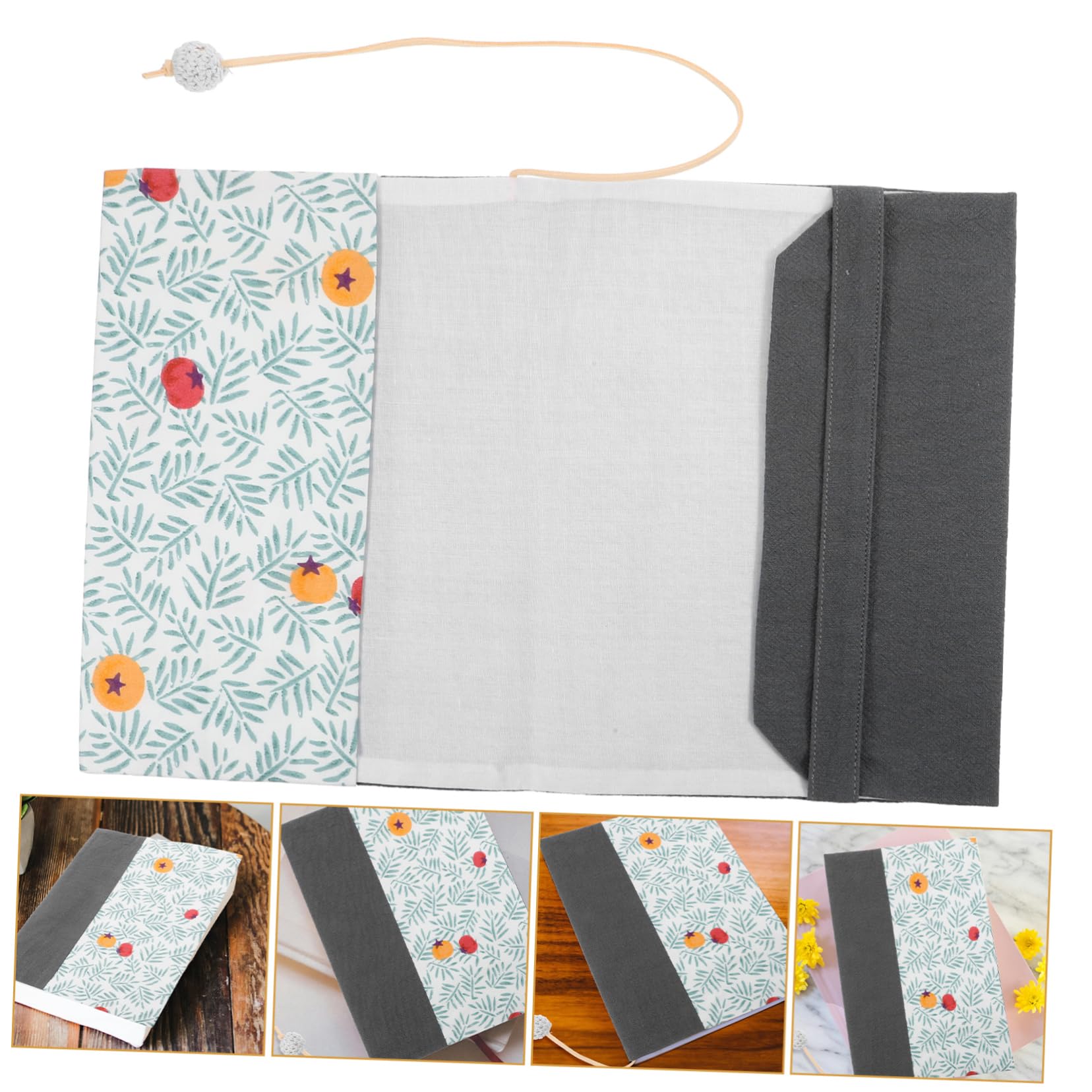 3 Pezzi Copertina Di Libro In Tessuto Decorazione Ornamentale Di Libri Custodia Per Libri Per Gli Amanti Dei Copertina Di Libro Chic Protezione Del Libro Per Studenti