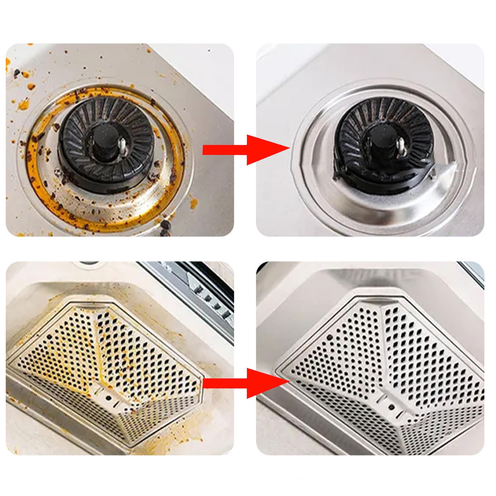 Dégraissant puissant, dégraissant pour cuisine, nettoyant dégraissant puissant en spray, pour cuisine, ménage, four, cuisinière et plus encore (2Pcs)