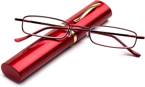 Miniatura 5 de Newbee Fashion -"Pocket Readers - Lentes de lectura ultra compactos con clip de bolsillo portátil con estuche de aluminio