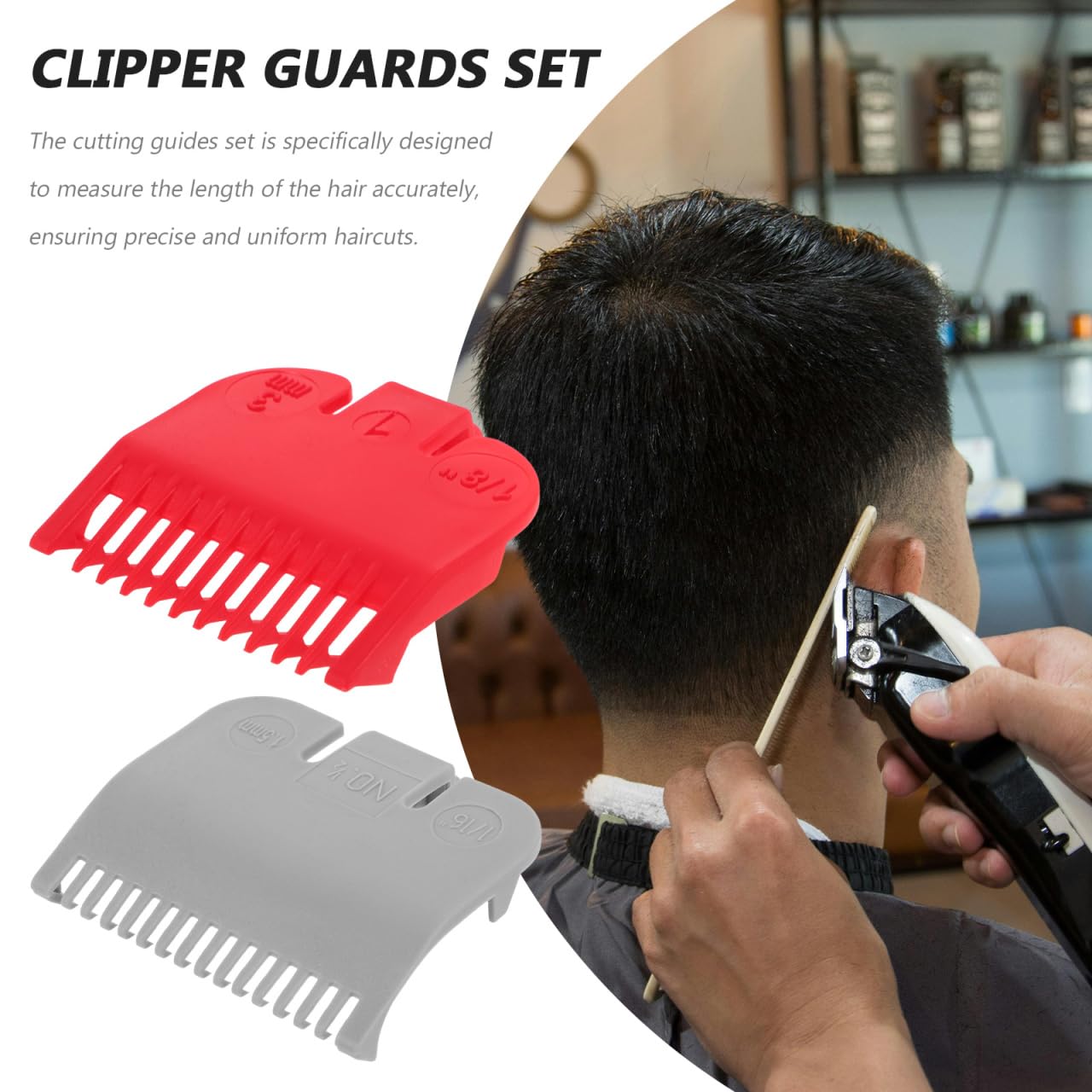 FRCOLOR Clipper Guards Set Fits 1/16 inch Clipper Guides Replacement for Trimmer, Assorted Color, 5.50X5.00X1.00CM - Image 2