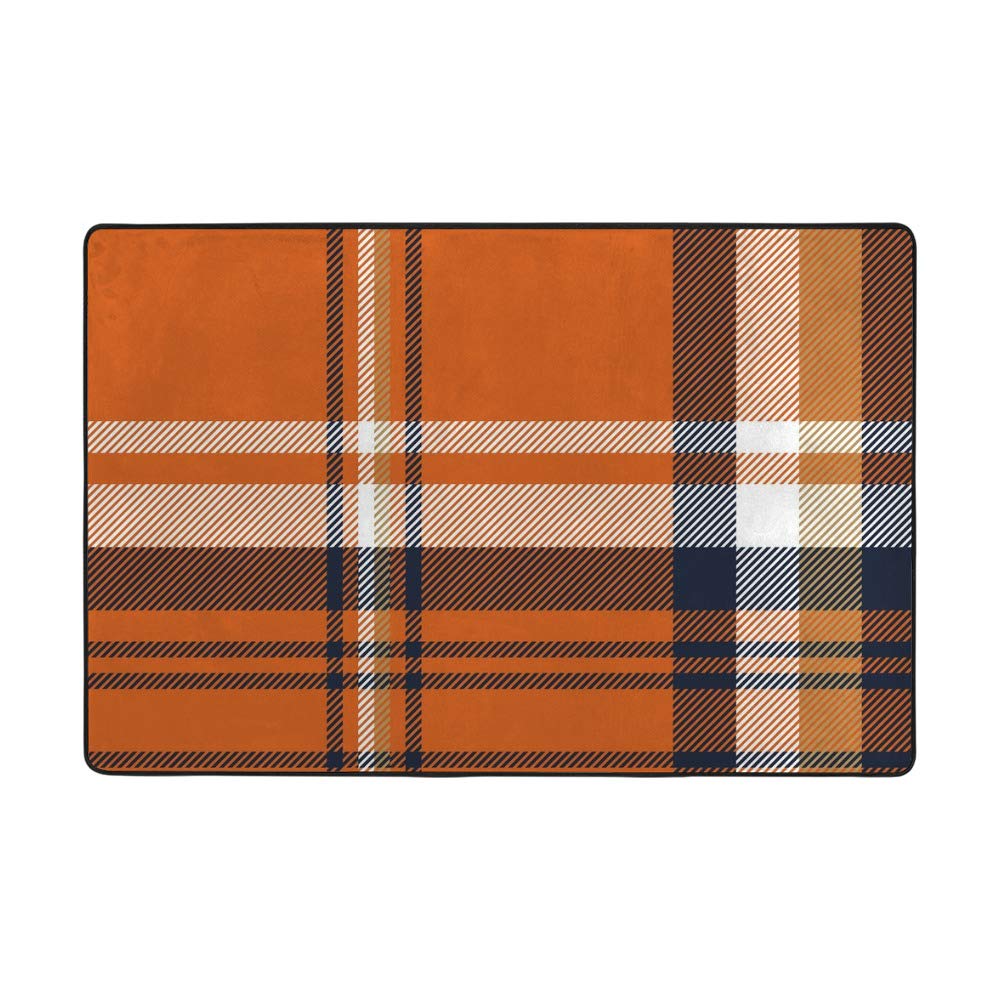 Tapis de sol très doux vintage orange pour une ambiance chaleureuse