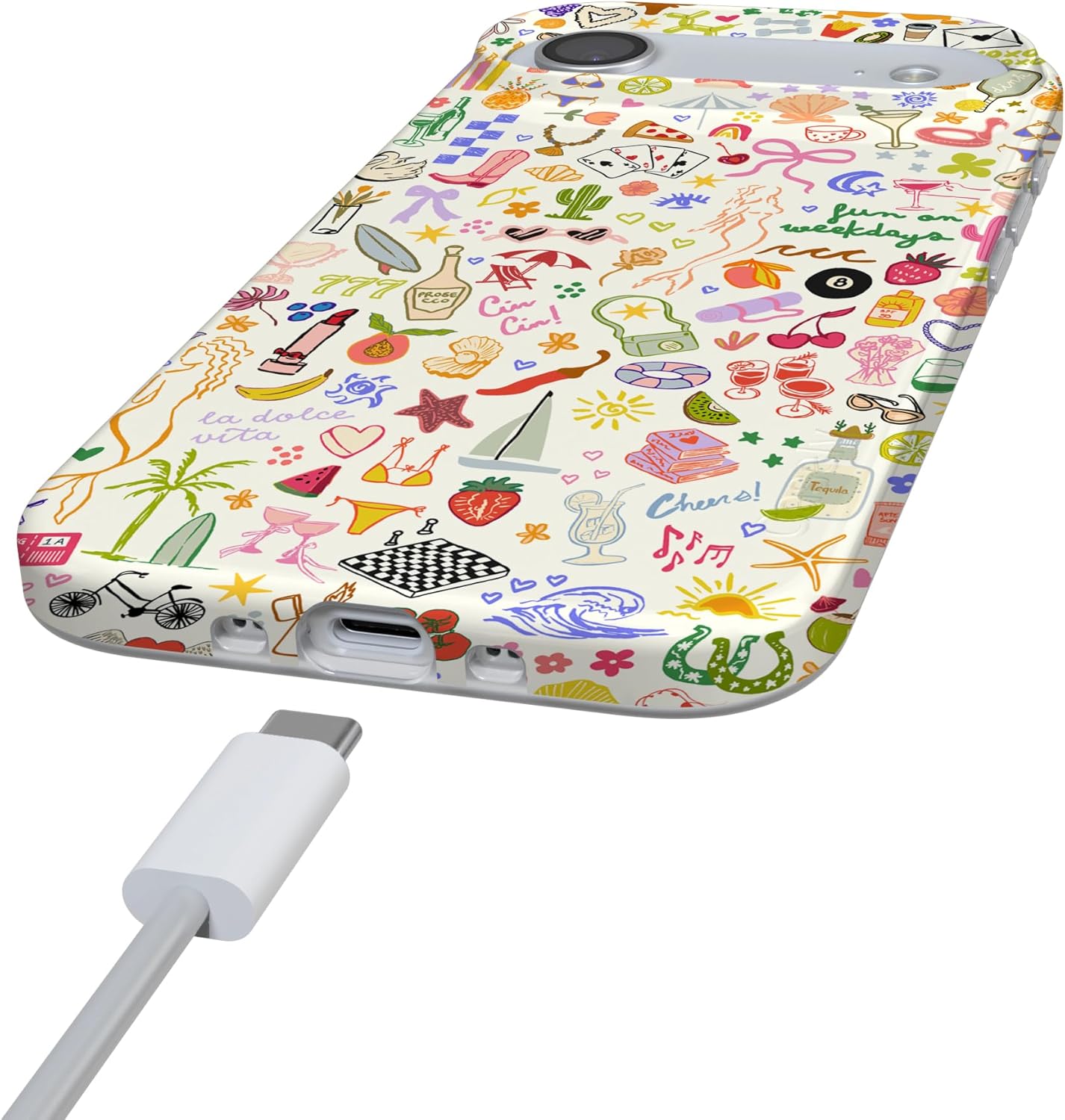 Casely iPhone 17 Air Case | All The Fun Things | Fun on Weekdays | Compatible with MagSafe | Classic Ultra Slim Design