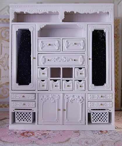 Miniatura 5 de 1:12 Escala Miniatura Casa de Muñecas Combinación Librería Estudio Sala de Almacenamiento