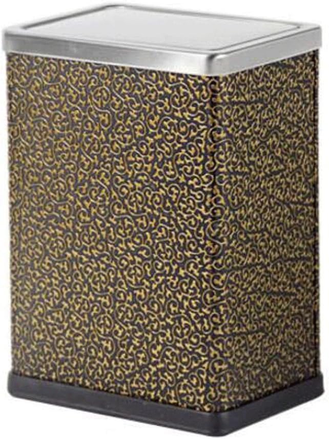 GAOLILI Toilet Dustbins Toilet Trash Canopy Type Household Square Stainless Steel Trash Can