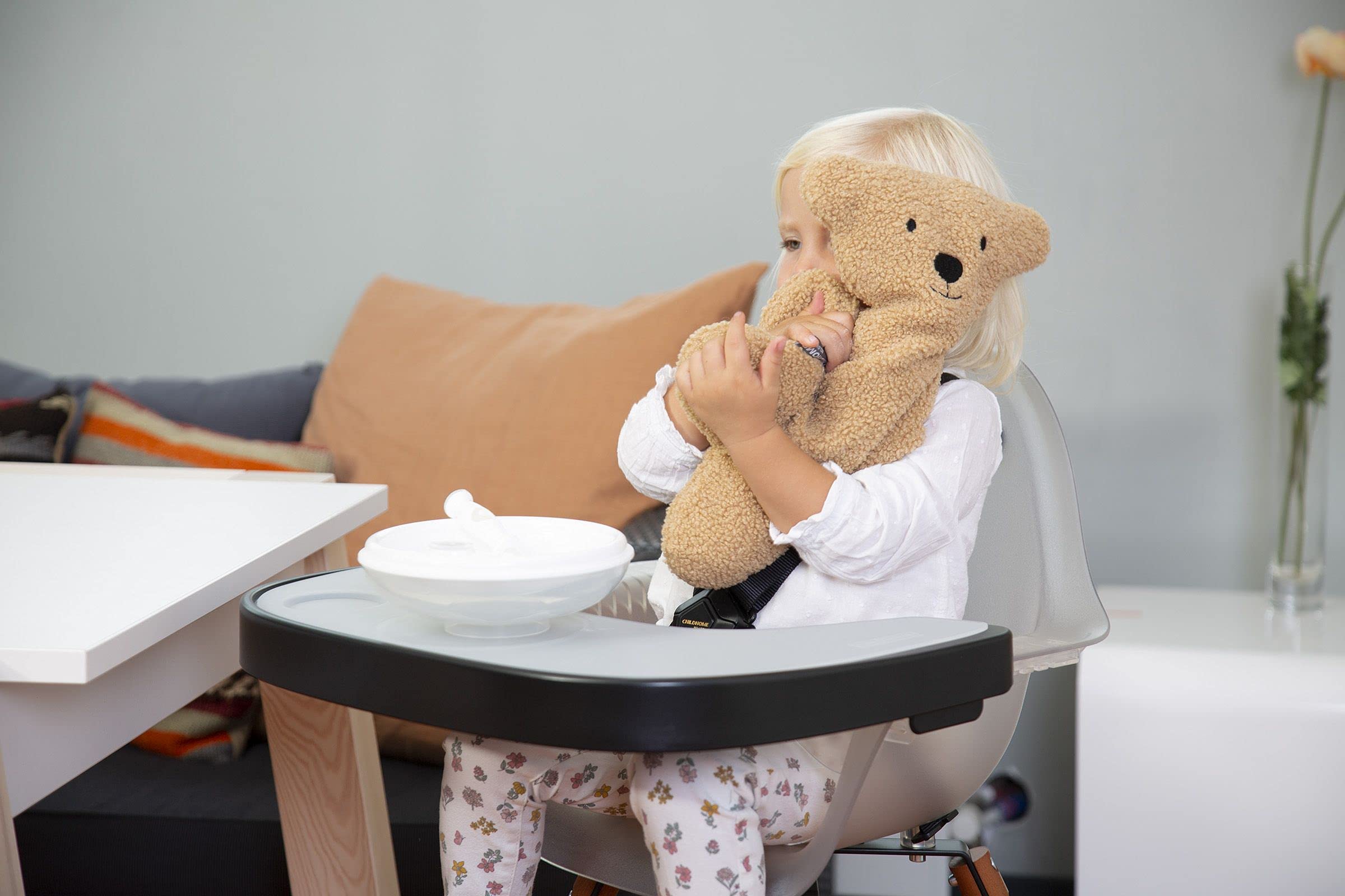CHILDHOME, Napperon Silicone de Protection pour Tablette Chaise Haute Evolu 2, Antidérapant, Durable, Haute Qualité, Facile à Nettoyer, Couleur Transparent