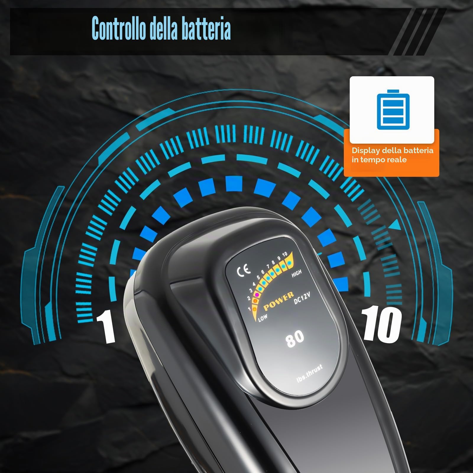 Motore elettrico fuoribordo 800 W 12 V 80 LBS, motore elettrico per barca da 1,2 CV con 5 marce avanti e 3 marce indietro, motore fuoribordo ad albero lungo, forza di trazione 1850 kg, altezza