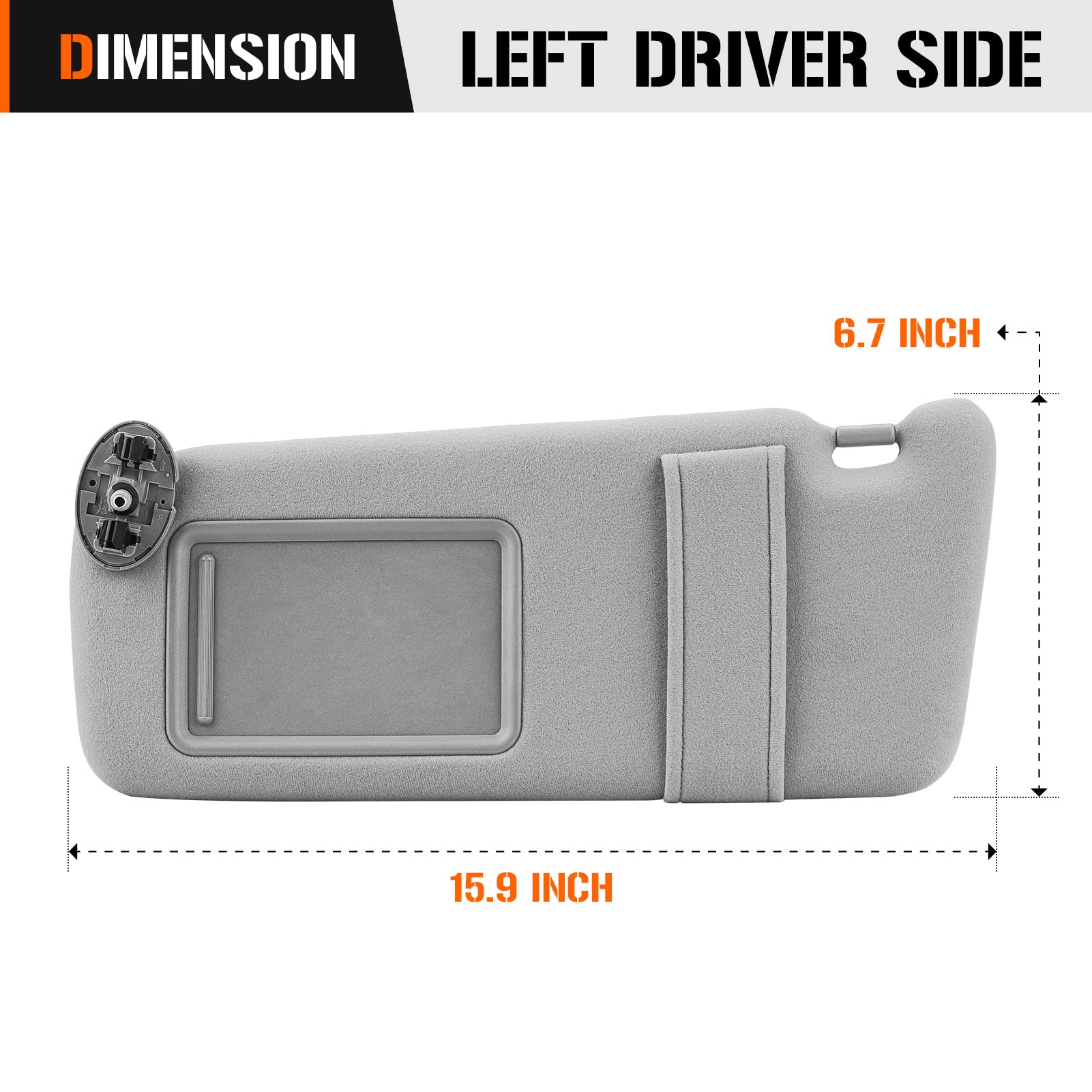 さおり様 size105 Amazon.com: Sun Visor for 2007-2011 Toyota Camry Without