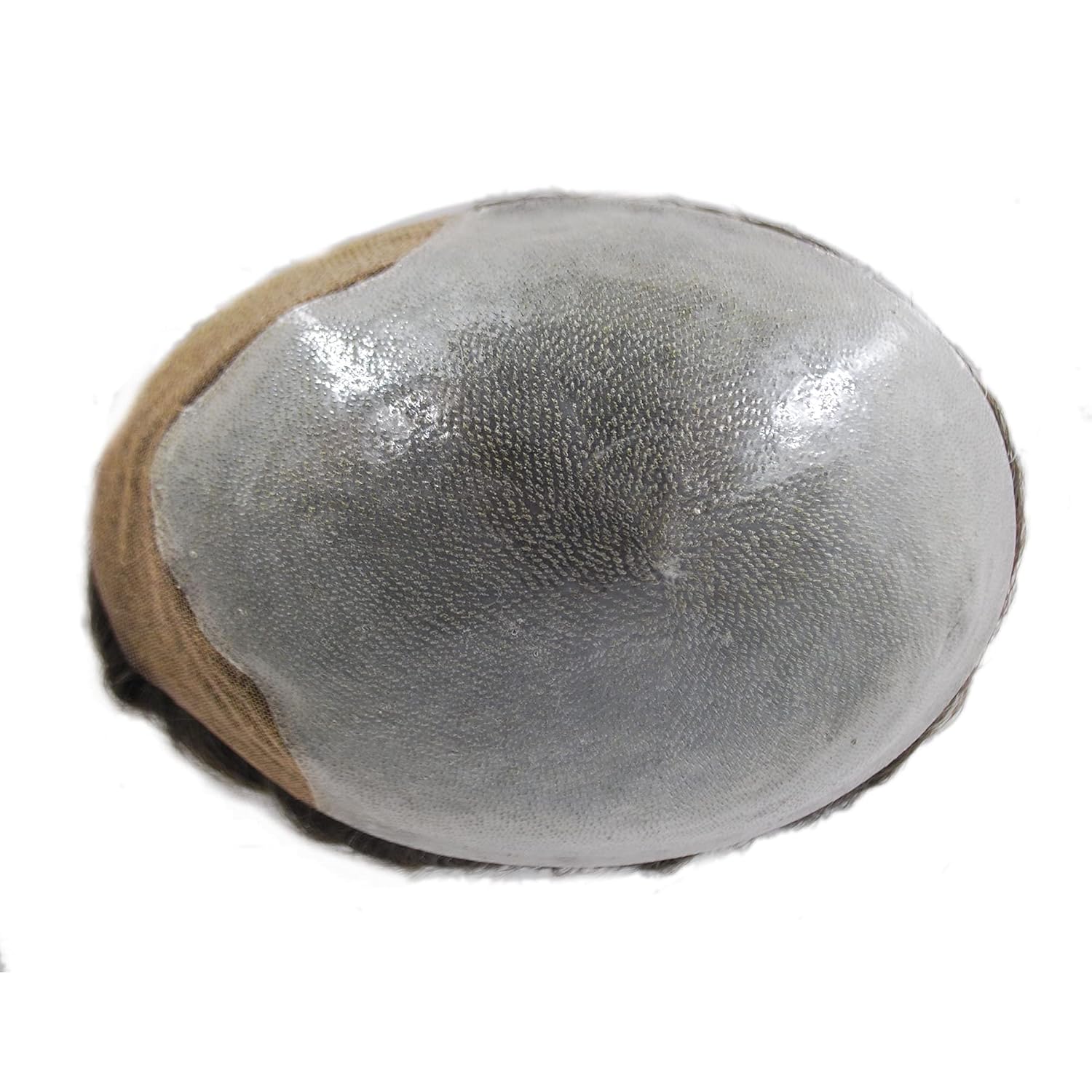 Lace Front Toupee for Men Grey Hair Unit Dark Brown Hair Natural Hair Men Wigs Grey Colour (210-dark brown+10% grey)