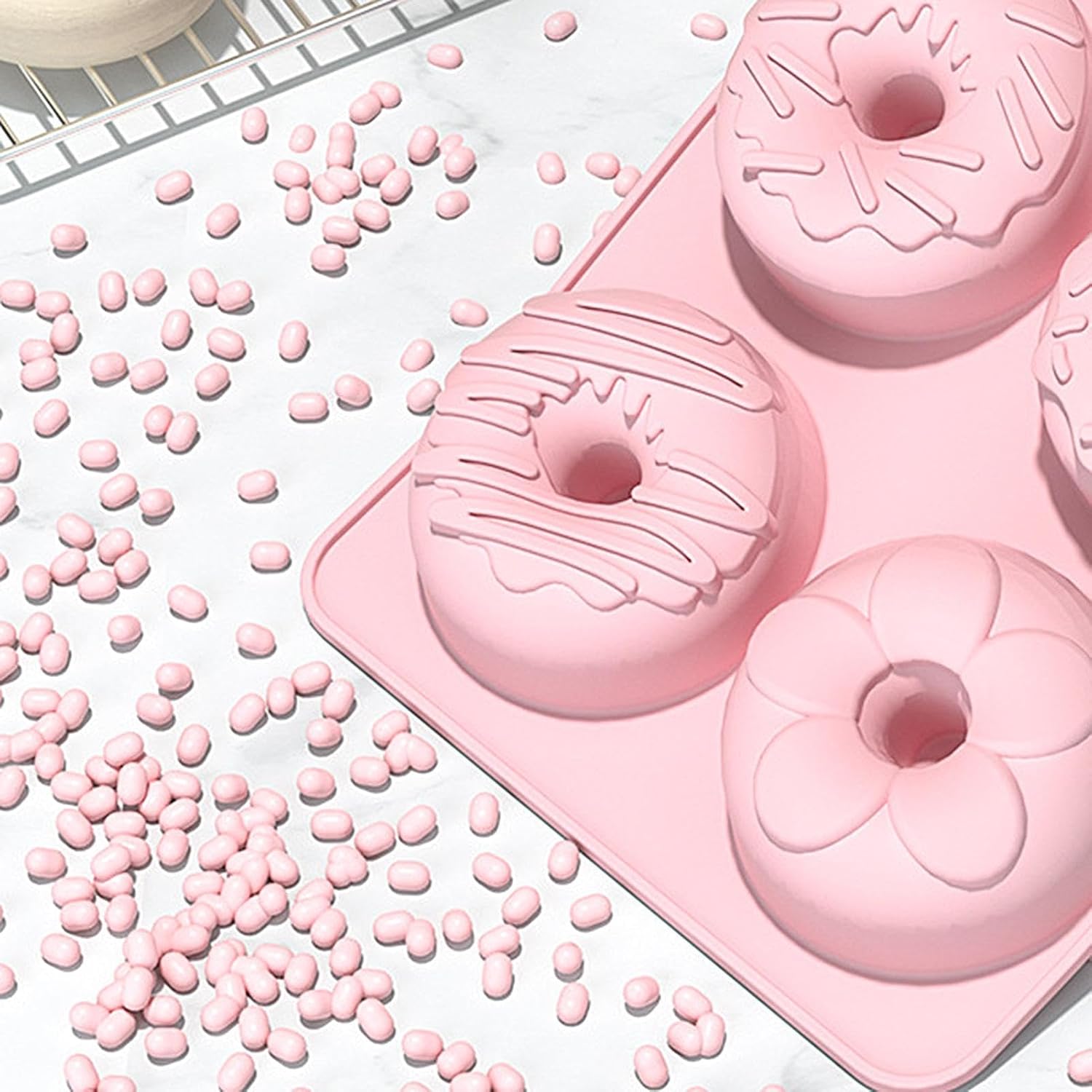 Donut Pan 6-Cavity Safe Non-Stick Food-Grade Tray