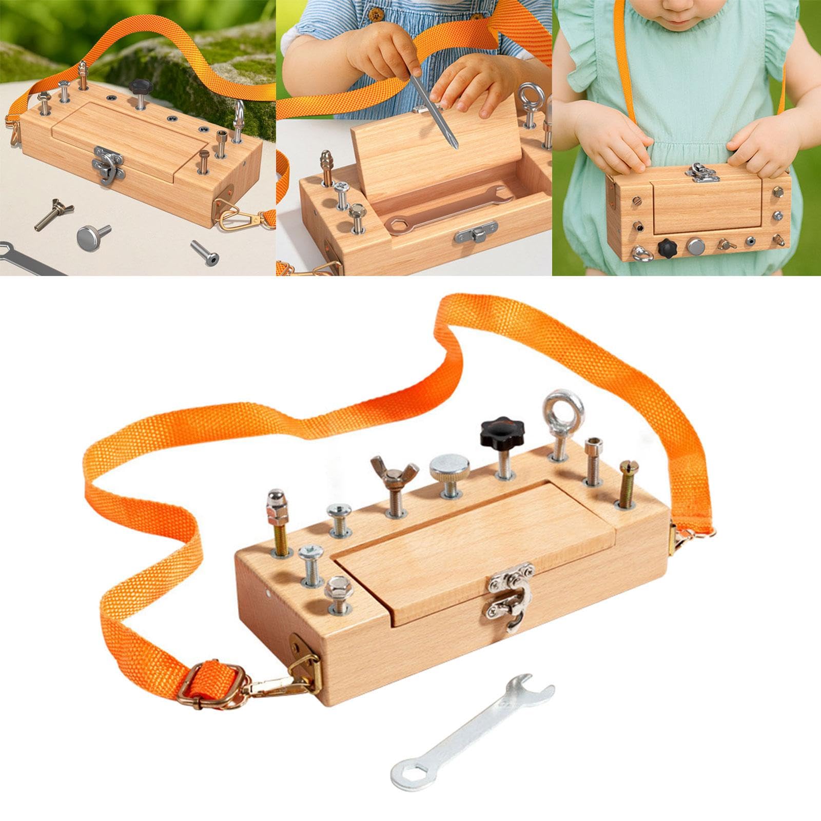 Juego de Herramientas para Niños, Caja de Tuercas, Juego de Destornilladores, Tablero, Juguete de Aprendizaje Sensorial, Herramienta Práctica de