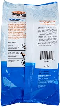 Palmers for Pets Cocoa Butter Refreshing Wipes for Dogs, 100 Count, 3-Pack
