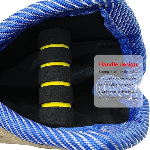 Miniatura 6 de PET Artist Yute/Linen Bite Wedge Bite Pillow de 2 asas con 1 bucle de juguete de 14 pulgadas (14.2 in) 8 pulgadas (7.9 in) de entrenamiento para