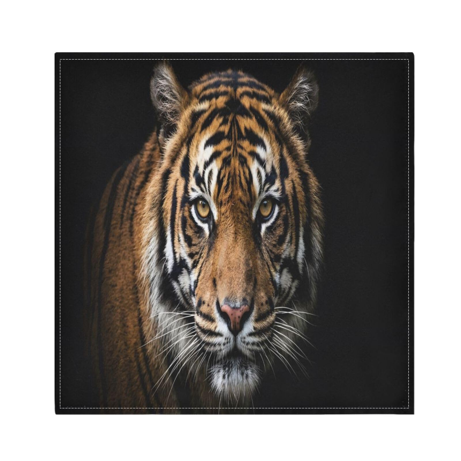 Ttgoth Tigers Cloth Napkin Set of 6 Washable & Reusable Dinner Napkins for Dining Table, Banquets, Wedding, Party, 50x50 cm