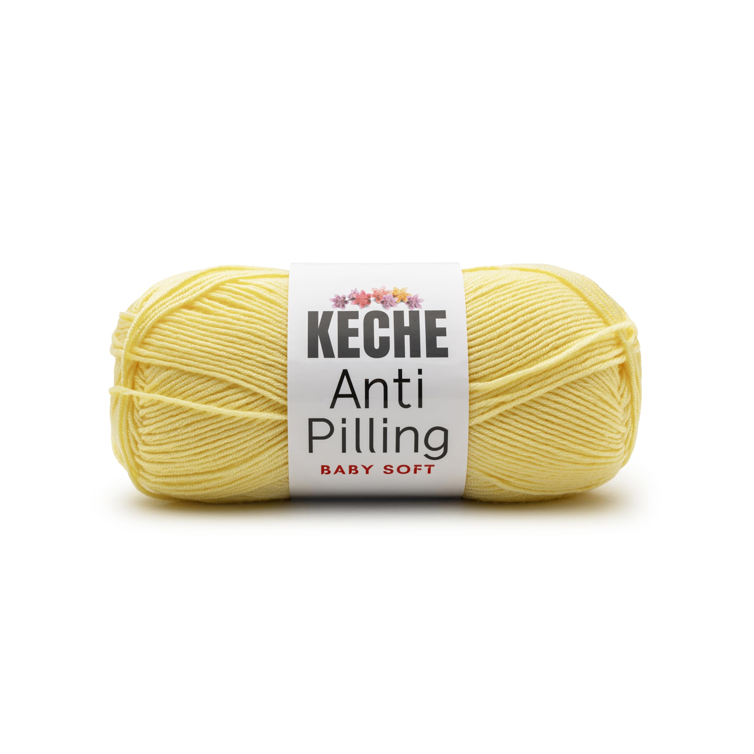 Soft DailyKnit DK Yarn, 100% Anti-Pilling Acrylic for Knitting Crocheting, Light Weight #3 (3.52 oz / 274 Yds) 1 Skein - Red — view 79