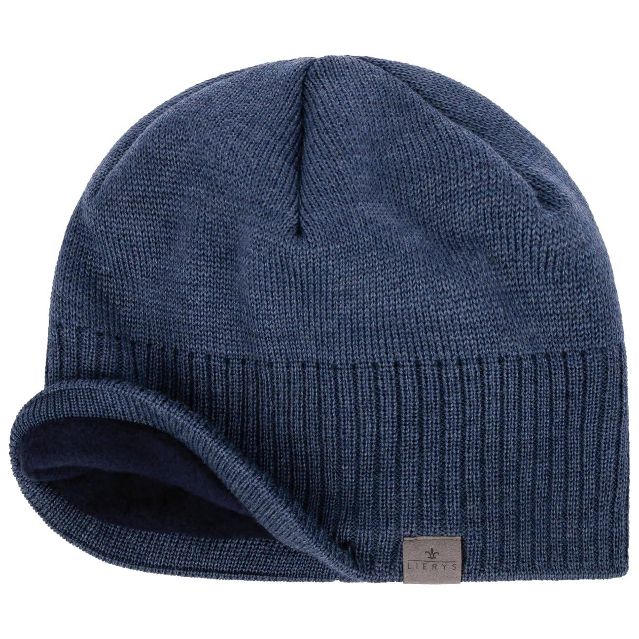 LIERYS Fine Rip Merino czapka Wyprodukowano w Niemczech Unisex Jesien Zima
