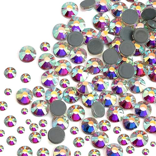 Miniatura 26 de Dowarm 1440 piezas de diamantes de imitación AB Hotfix, piedras HotFix AB para ropa de manualidades, gemas de diamantes de imitación de cristal