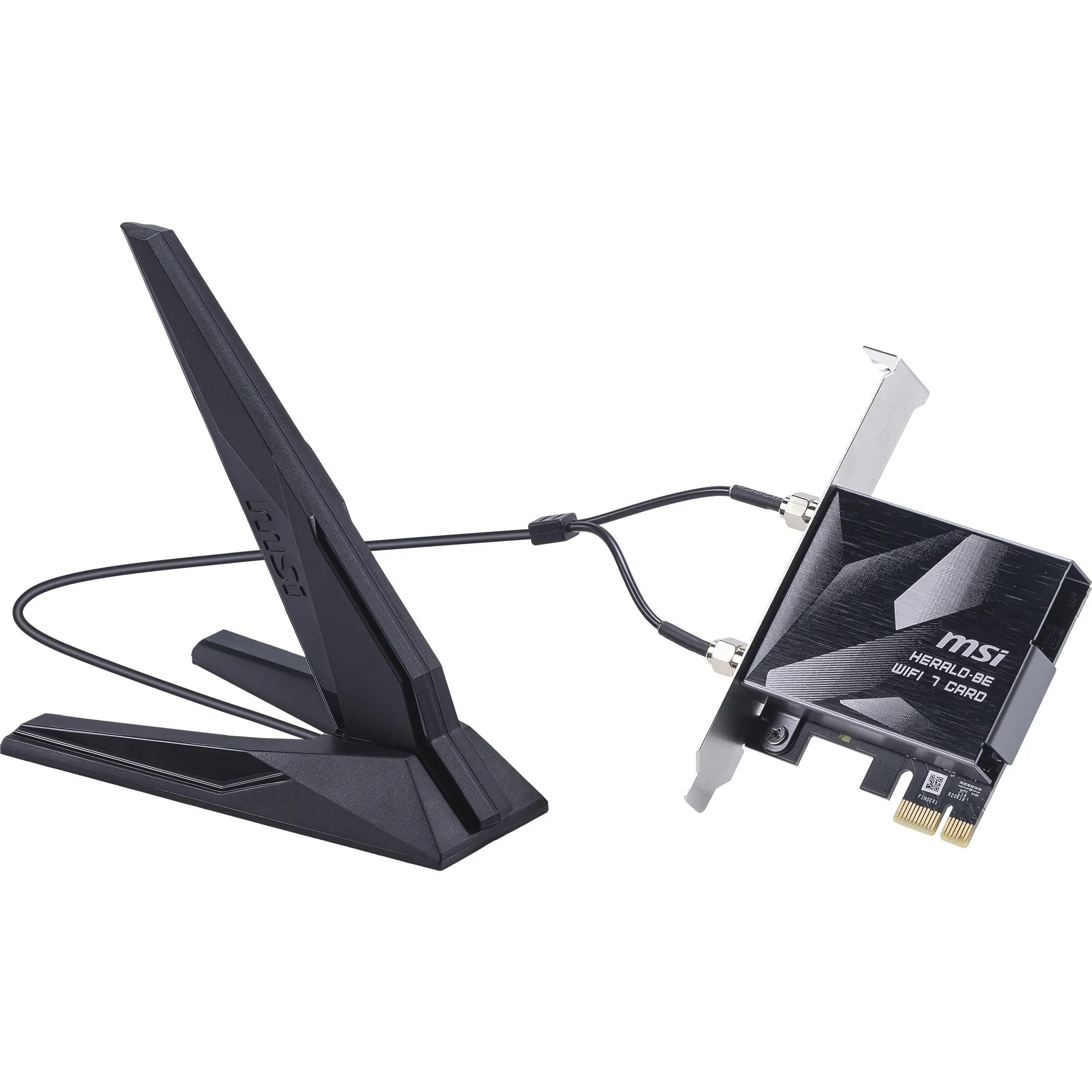 MSI Herald BE9400 - Tarjeta PCIe WiFi 7 tribanda, para Ordenador de sobremesa, Bluetooth 5.4, 6 GHz, MLO, 320 MHz, 5.8 GB/s