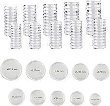 Prophila Capsules for Coins-Asortiment Euro 16.5 33mm Diameter, Pack of 100