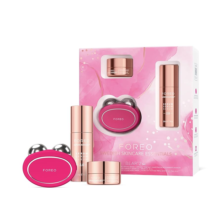 Foreo Bear & 美容液セット　アンチエイジング FOREO BEAR 2 Set - Microcurrent Facial Device + SUPERCHARGED