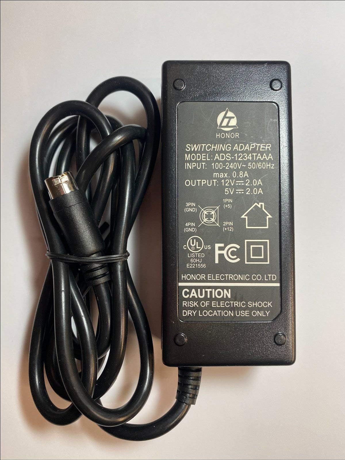 Replacement for 12V/5V/2A for Jentec Technology CO LTD Switching Power Supply Adaptor JTA0202Y