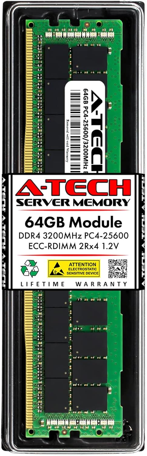 A-Tech 64GB RAM for Dell PowerEdge R750 Rack Mount - DDR4 3200MHz PC4 ...