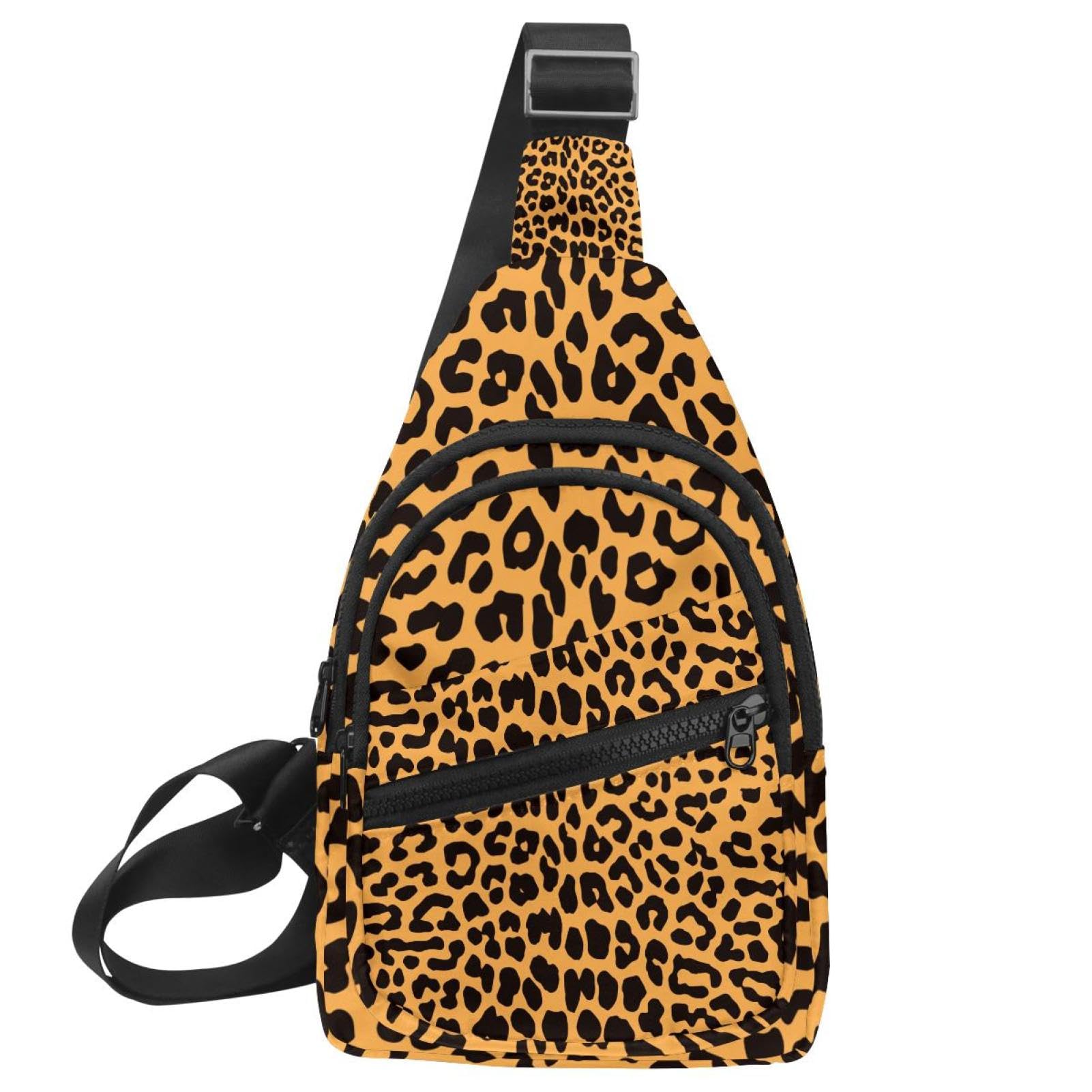 Bolsa cruzada de leopardo hombre: mochila de hombro impermeable multicolor de 30x18 cm 7