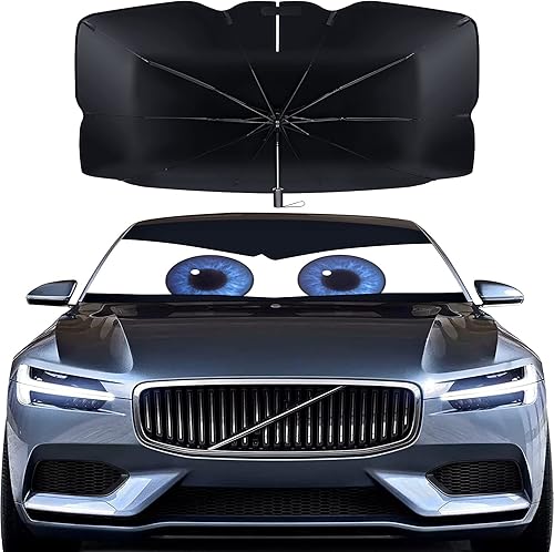 Parasol para parabrisas de automóvil, plegable, rotación de 360, flexible, bloqueo completo de calor, parasol para parabrisas de automóvil, SUV,